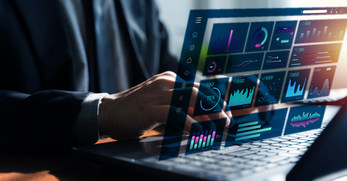 Illustrazione concettuale delle vanity metrics con grafici in crescita e indicatori di performance non correlati ai risultati economici.
